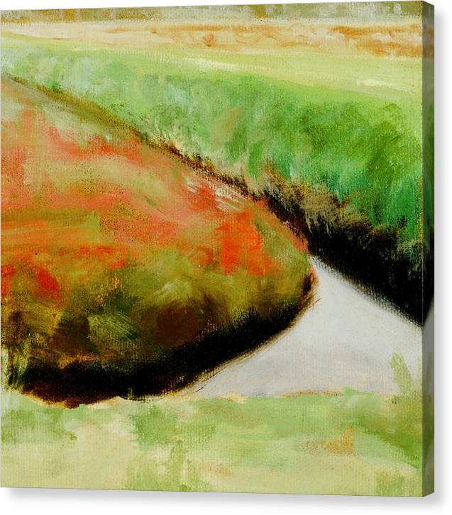 Abstract Landscape Painting - Corner of Cranberry Bog - Canvas Print