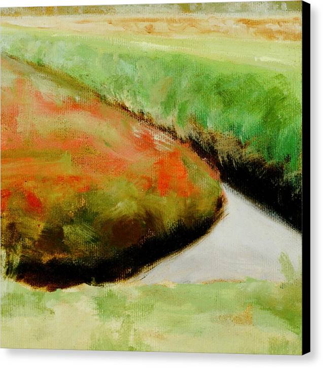 Abstract Landscape Painting - Corner of Cranberry Bog - Canvas Print