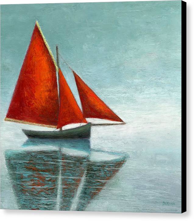 Galway Hooker by Catherine McKinnon - Coastal Art Canvas Print - Art of the Sea 
