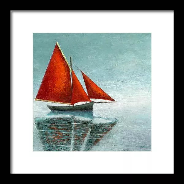 Galway Hooker by Catherine McKinnon - Coastal Art Framed Print - Art of the Sea 