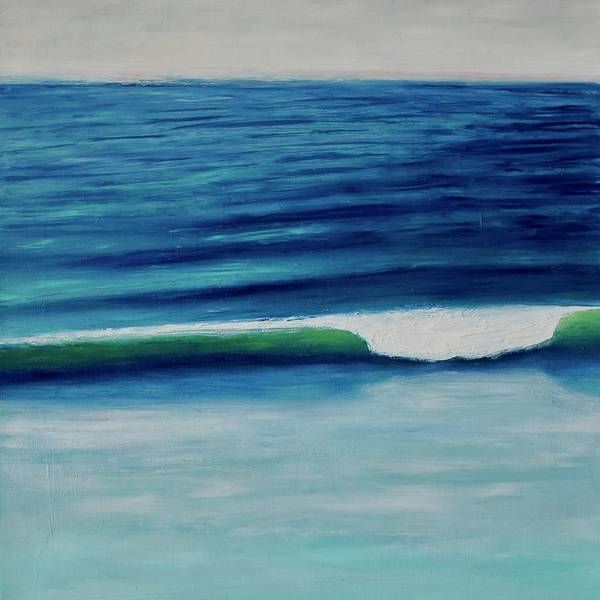 Wave Art - Ocean Waves on Beach Painting - Coastal Art Print - Art of the Sea 